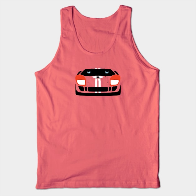 Classic GT-40 Front view Tank Top by WheelsMade